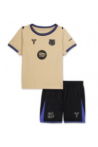 Fotbalové Dres Barcelona Dětské Venkovní Oblečení 2025-26 Krátký Rukáv (+ trenýrky)